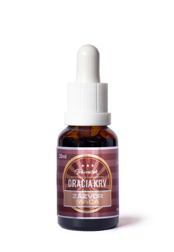 DRAGON HERBS - Dračia krv Zázvor - Maca 25ml  ( pri kúpe 3ks + 1ks GRATIS )